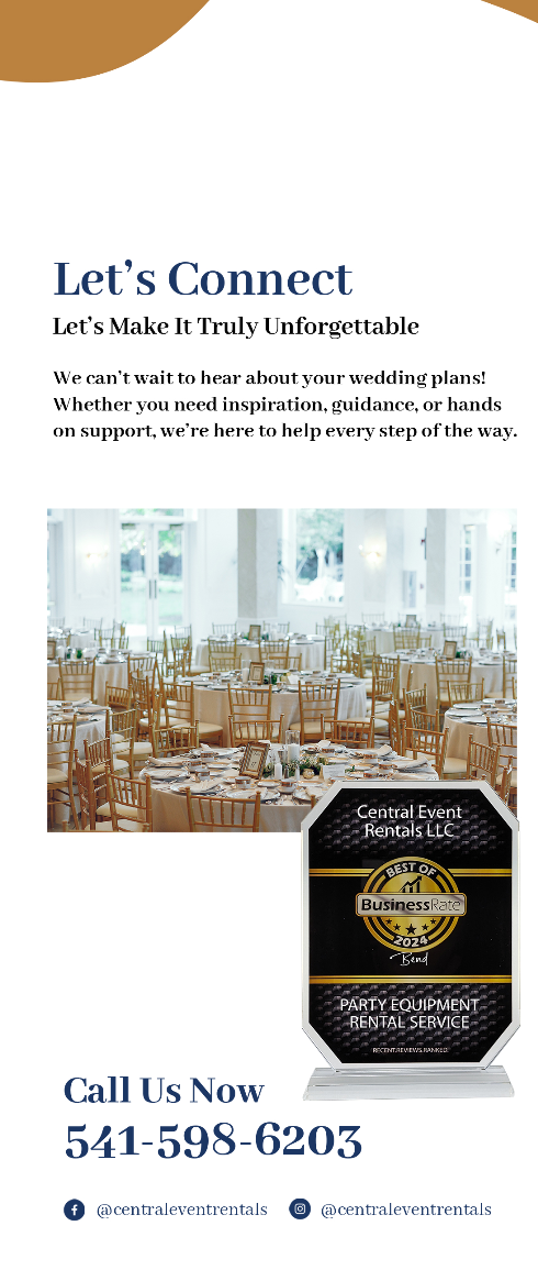 Central Event Rentals 2025 PDF Brochure Image