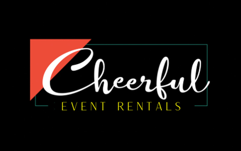 Cheerful Event Rentals Brochure Cover