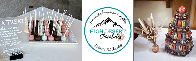 Cakes - High Desert Chocolates Banner 2023