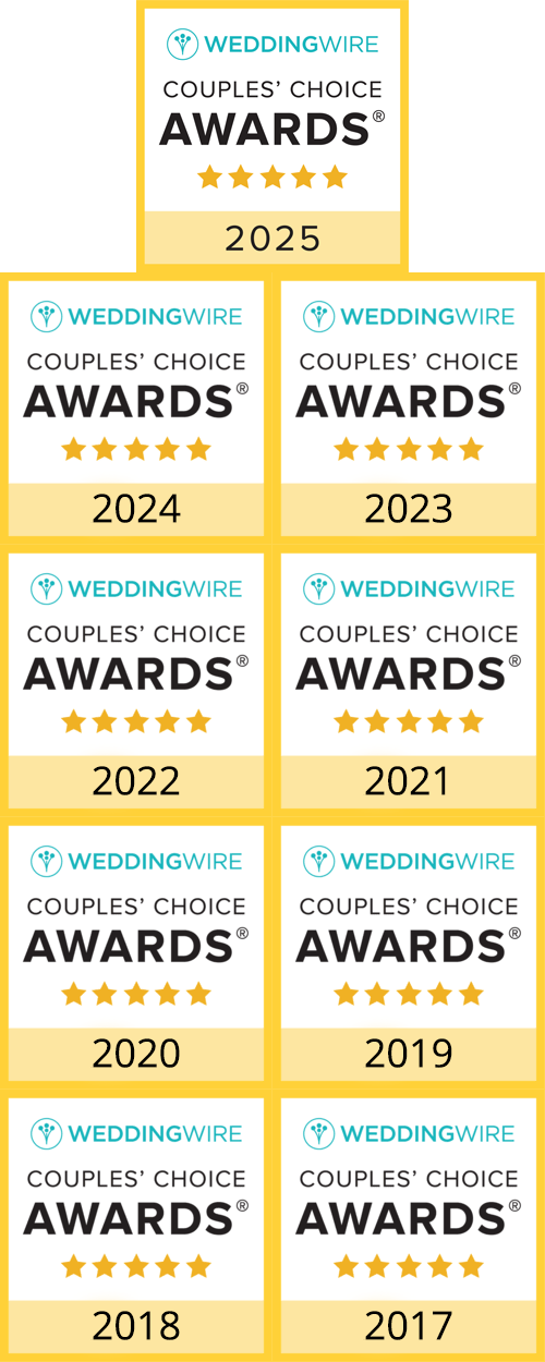 Wendy Duncan 2025 WeddingWire Badges